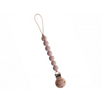 Mushie Pacifier Clip HALO Blush