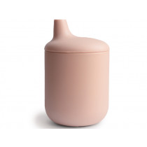 Mushie Silicone SIPPY CUP blush