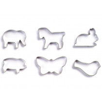 nic 6 Small Cookie Cutters ANIMALS
