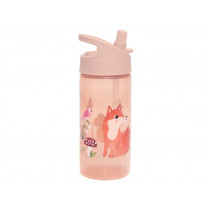 Petit Monkey Water Bottle WOODLAND pink