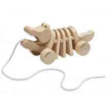 PlanToys Pull-Along Toy Crocodile Natural
