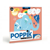 Poppik STICKER CARDS Animals (2-4Y)