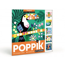 Poppik STICKER CARDS Tropical (4-7Y)