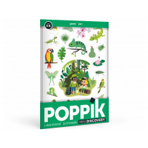 Poppik Mini STICKER POSTER Jungle Green (3-8Y)