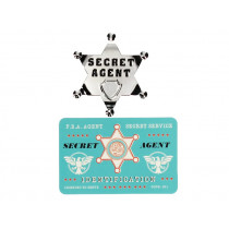 Rex London Metal Badge and ID Card SECRET AGENT