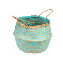 Rex London Small SEAGRASS BASKET turquoise