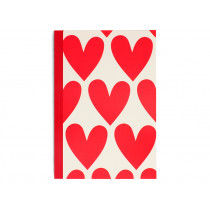 Rex London Notebook A5 HEARTS lined