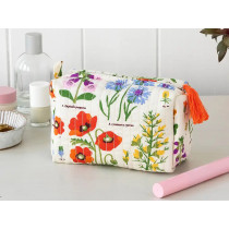Rex London Quilted Make-Up Bag WILD FLOWERS