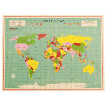 Rex London Puzzle WORLD MAP (1000 pieces)