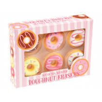 Rex London Set of 6 Scented Rubber Erasers DONUTS