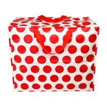 Rex London Jumbo Storage Bag SPOTLIGHT Red & Cream 