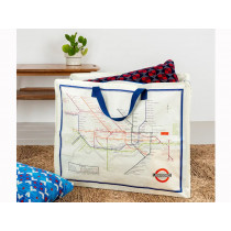 Rex London Jumbo Storage Bag LONDON TUBE MAP