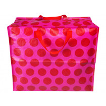 Rex London Jumbo Storage Bag SPOTLIGHT Red & Pink