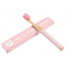 Rex London Children's Bamboo Toothbrush COOKIE THE CAT