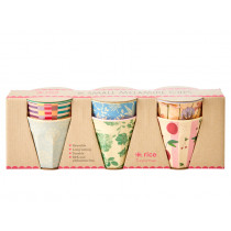 RICE 6 Small Melamine Cups LET'S SUMMER Print