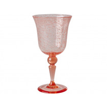RICE Acrylic Wine Glass BUBBLES peach (360ml)