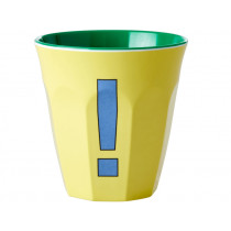 RICE Melamine Cup EXCLAMATION MARK YELLOW