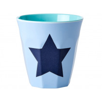 RICE Melamine Cup STAR SOFT BLUE