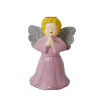 RICE Candle holder ANGEL pink large