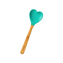 RICE Silicone Kitchen Spoon HEART Turquoise