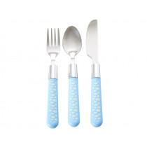 RICE Cutlery Set CLOUDS BLUE