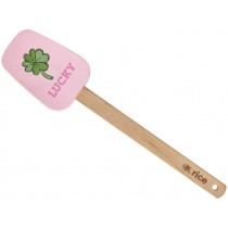 RICE Silicone Spatula GOOD LUCK soft pink