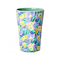 RICE Tall Melamine Cup FANCY PANSY