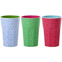 Melamine latte cup with marrakesh print by RICE
