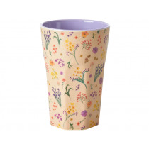 RICE Tall Melamine Cup YIPPIE YIPPIE YEAH Wild Flowers