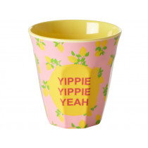 RICE Melamine Cup YIPPIE YIPPIE YEAH Lemon