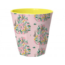 RICE Melamine Cup EASTER BUNNY soft pink