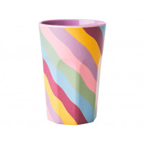 RICE Tall Melamine Cup FUNKY STRIPES
