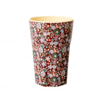 RICE Tall Melamine Cup FALL FLORAL
