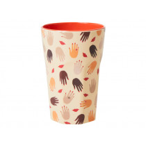 RICE Tall Melamine Cup HANDS & KISSES
