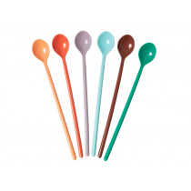 RICE Melamine Latte Spoons FOLLOW THE CALL OF THE DISCO BALL Colors