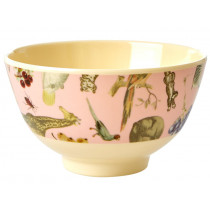 RICE Melamine Bowl ART PRINT pink