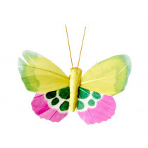 RICE Gift Decoration BUTTERFLY Spots green