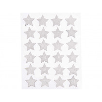 Rico Design Wooden Advent Calendar Sticker STARS silver