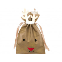 Rico Design Gift Bags REINDEER large brown