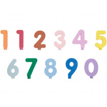 Rico Design WOODEN NUMBERS made of pine wood multicoloured