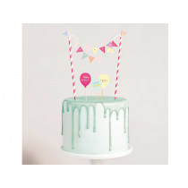 Rico Design CAKE DECORATION Happy Birthday pastel
