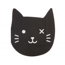 Rico Design 20 party napkins BLACK CAT