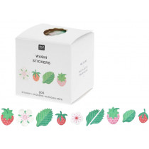 Rico Design 200 Stickers SUMMER TIME Strawberries