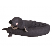 Roommate Soft Toy LAZY LONG DOG anthracite