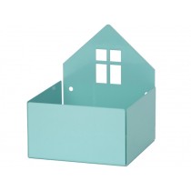 Roommate box shelf HOUSE pastel blue