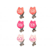 Souza Clip On Earring Set Cat YOLA pink