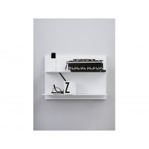 DESIGN LETTERS Paper Wall Shelf WHITE A3