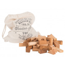 Wooden Story Building Blocks in Bag NATURAL (100 pcs)