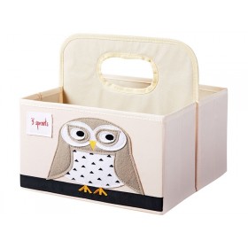 3 Sprouts diaper caddy OWL