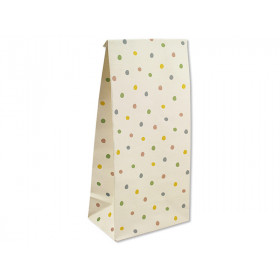 Ava & Yves 6 Gift Bags cream with DOTS pastel